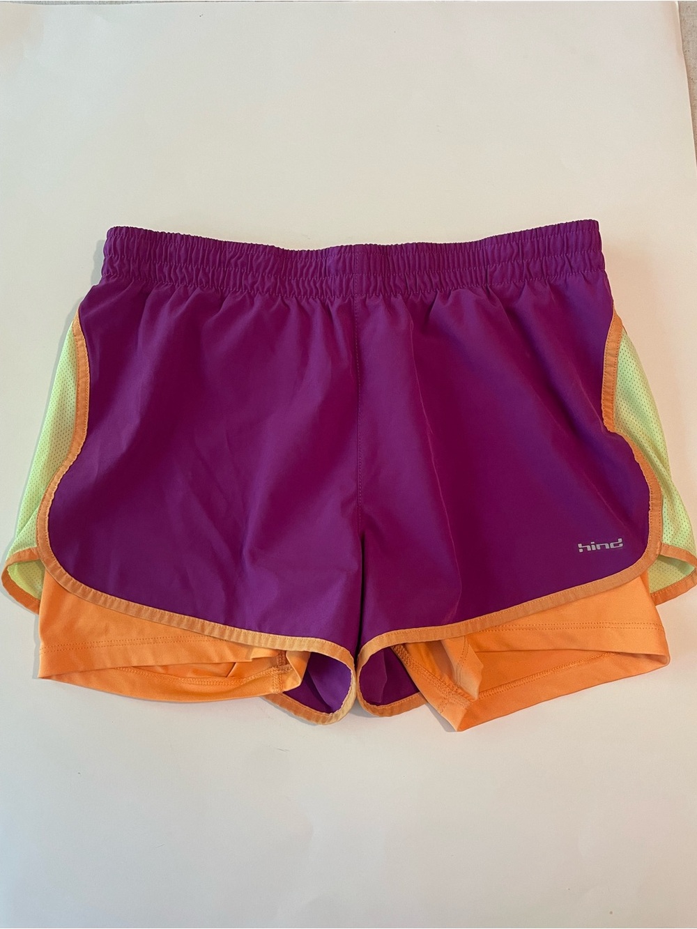 Hind Purple & Orange Women's Athletic Shorts